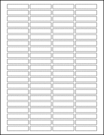 Sheet of 1.75" x 0.375"  labels