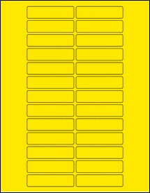 Sheet of 2.68" x 0.68" True Yellow labels