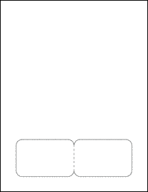 Sheet of 3.362" x 2.137" Blockout for Laser labels