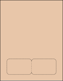 Sheet of 3.362" x 2.137" Light Tan labels