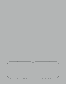 Sheet of 3.362" x 2.137" True Gray labels