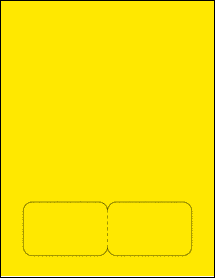 Sheet of 3.362" x 2.137" True Yellow labels