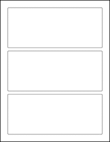 Sheet of 7.375" x 3.125"  labels