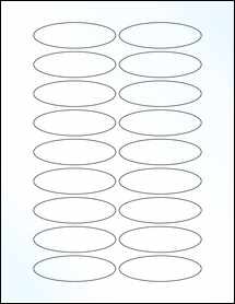 Sheet of 3" x 0.9375" Clear Gloss Inkjet labels