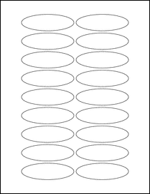 Sheet of 3" x 0.9375" 100% Recycled White labels