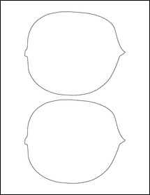 Sheet of 5.75" x 4.75"  labels