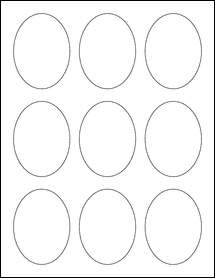 Sheet of 2.25" x 3"  labels