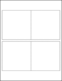 4 x 4 Square Blank Label Template - OL3027