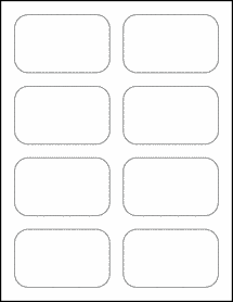Sheet of 3.5" x 2.125"  labels