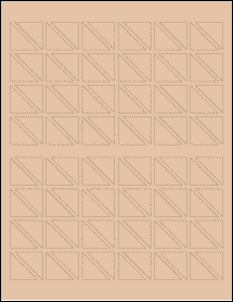 Sheet of 1.018" x 1.018" Light Tan labels