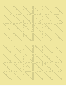 Sheet of 1.018" x 1.018" Pastel Yellow labels