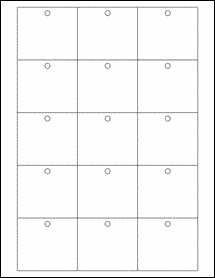 Sheet of 2.4" x 2.1" 100% Recycled White labels