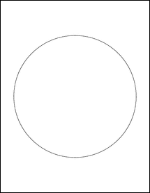 Sheet of 7" Circle  labels