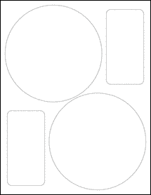 Sheet of 5.5" Circle  labels