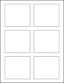 3.375" x 3" Blank Label Template - OL3208