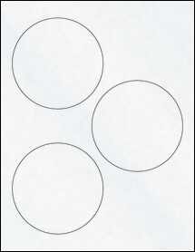 Sheet of 4" Circle Clear Matte Inkjet labels