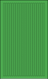 Sheet of 0.25" x 13" True Green labels