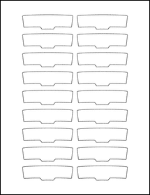 Sheet of 2.875" x 0.8235"  labels