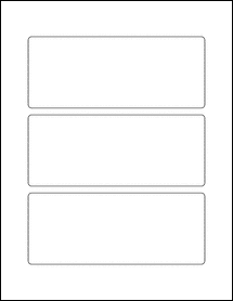 6.5" x 2.625" Blank Label Template - OL3377