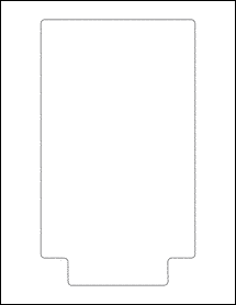 Sheet of 5.6042" x 9.6575"  labels