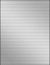 Sheet of 8.5" x 0.25" Silver Foil Laser labels