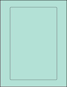 Sheet of 6" x 9.25" Pastel Green labels