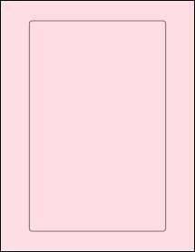 Sheet of 6" x 9.25" Pastel Pink labels