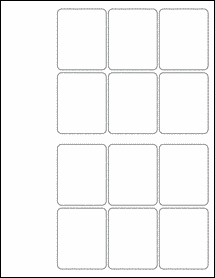 Sheet of 1.952" x 2.427"  labels