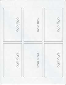 Sheet of 2.4104" x 4.385" Clear Matte Inkjet labels
