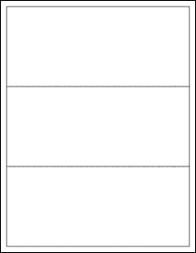 Sheet of 8" x 3.5"  labels