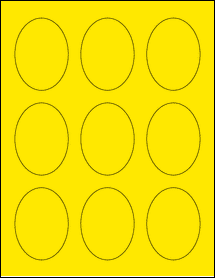 Sheet of 2.13" x 2.88" True Yellow labels