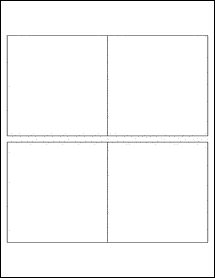 Sheet of 4" x 4" Square  labels