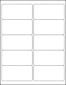 Sheet of 4" x 2"  labels