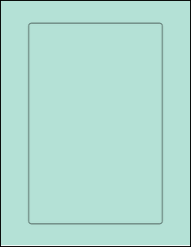 Sheet of 6" x 9" Pastel Green labels