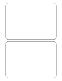 Sheet of 7" x 5"  labels