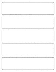 Sheet of 8" x 1.875"  labels