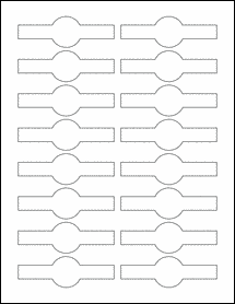 Sheet of 3.5" x 1.125" Weatherproof Matte Inkjet labels