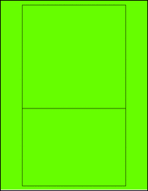 Sheet of 6" x 6" & 6" x 4.5" Fluorescent Green labels