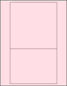 Sheet of 6" x 6" & 6" x 4.5" Pastel Pink labels