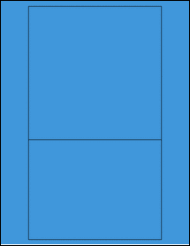 Sheet of 6" x 6" & 6" x 4.5" True Blue labels
