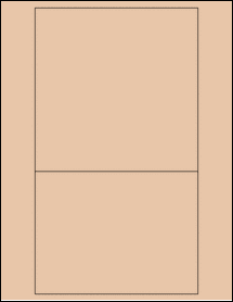 Sheet of 6" x 6" & 6" x 4.5" Light Tan labels