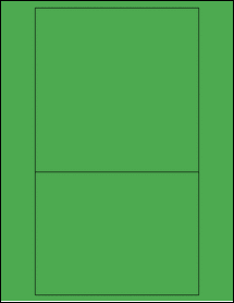 Sheet of 6" x 6" & 6" x 4.5" True Green labels