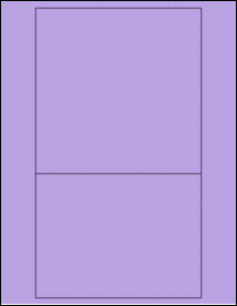 Sheet of 6" x 6" & 6" x 4.5" True Purple labels