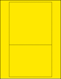 Sheet of 6" x 6" & 6" x 4.5" True Yellow labels
