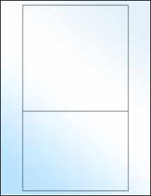 Sheet of 6" x 6" & 6" x 4.5" White Gloss Inkjet labels