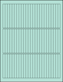 Sheet of 0.3125" x 3.25" Pastel Green labels