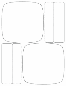 Sheet of 1.1506" x 5.2062"  labels