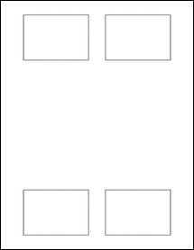 Sheet of 2.875" x 2"  labels