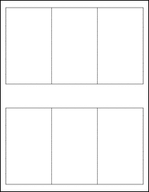 Sheet of 2.6378" x 4.40945" Removable White Matte labels