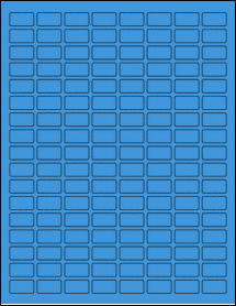 Sheet of 0.875" x 0.48" True Blue labels